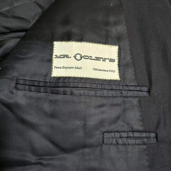 Canali Vintage Navy Single Breasted Italian Wool Blazer Sz 50L - Picture 7 of 12